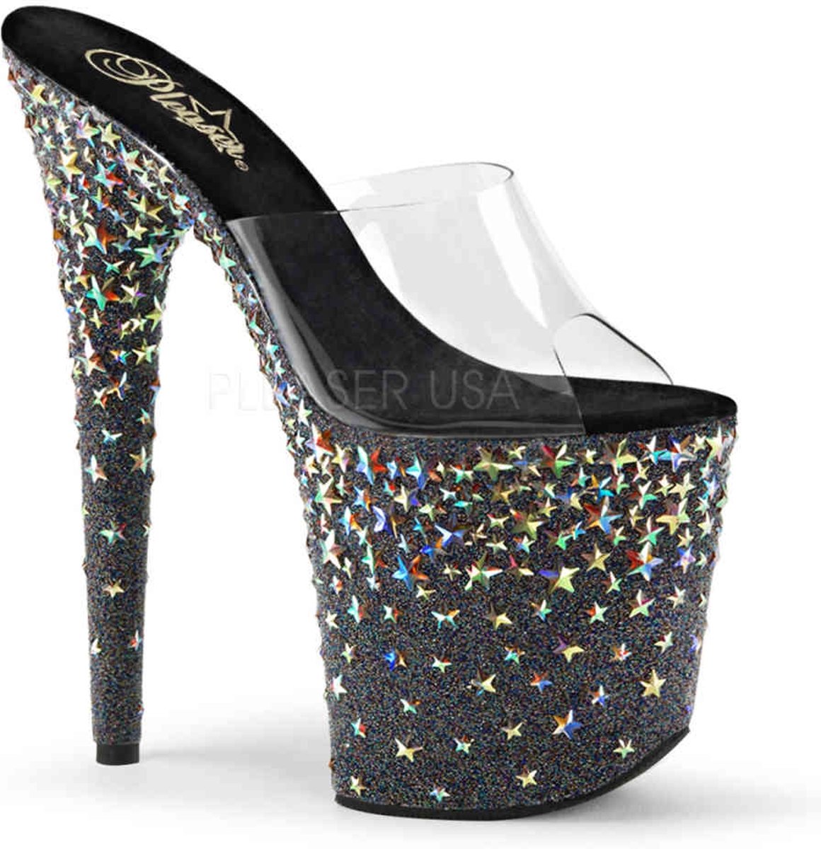 EU 35 = US 5 | STARSPLASH-801 | *8 Heel, 4 PF Slide w/Holo Stars